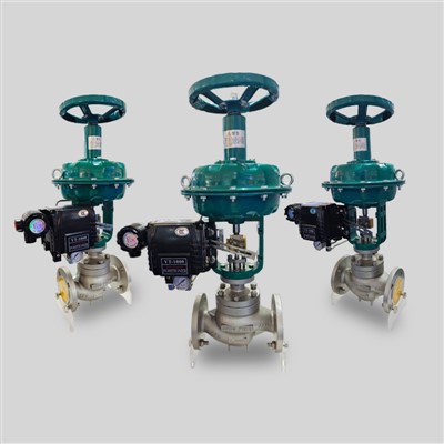 Пневматический контрольный клапан позиционер и маховик