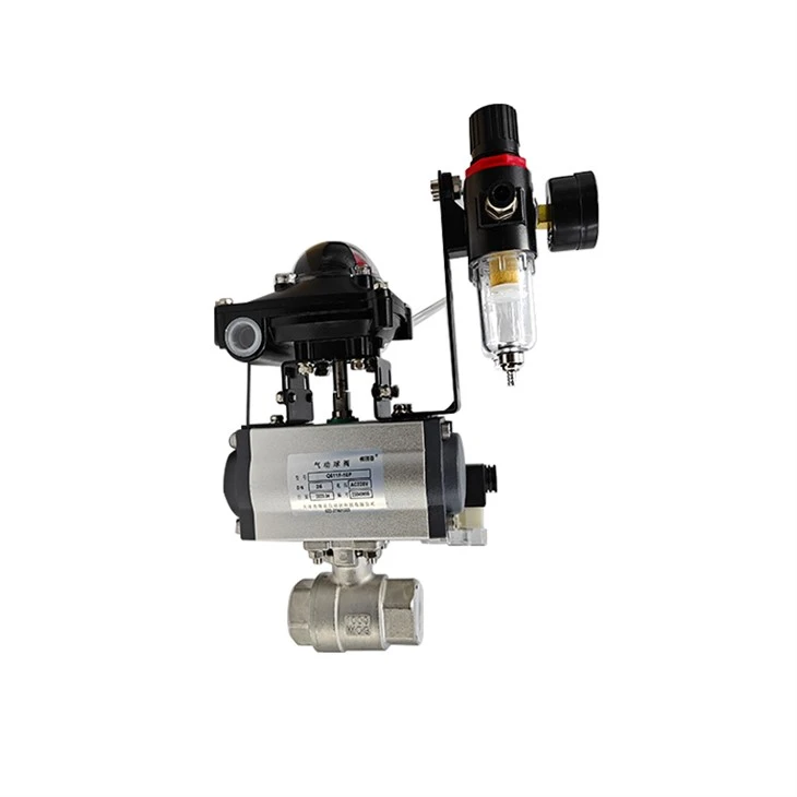 Single Acting Female Thread Pneumatic Ball Valve