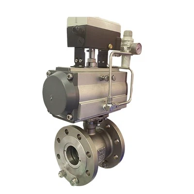 DN80 PN16 Пневматический дуплексный стальной стальной клапан