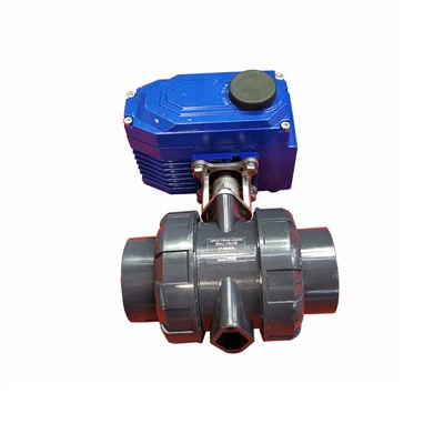 Q911F-10S, 2-дюймовый электрический шаровой кран из ПВХ, DN50