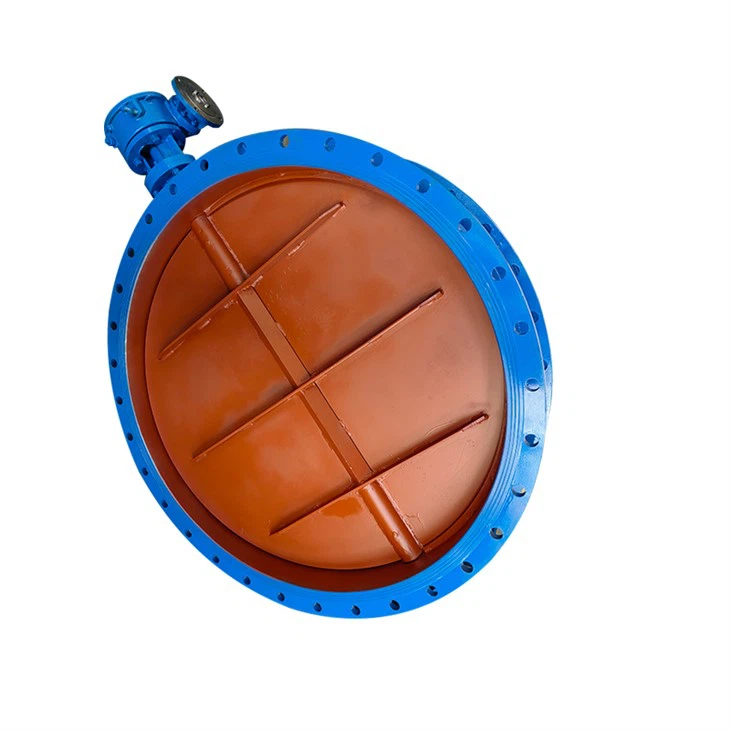 DN3000 Flange WCB Manual Damper Valve