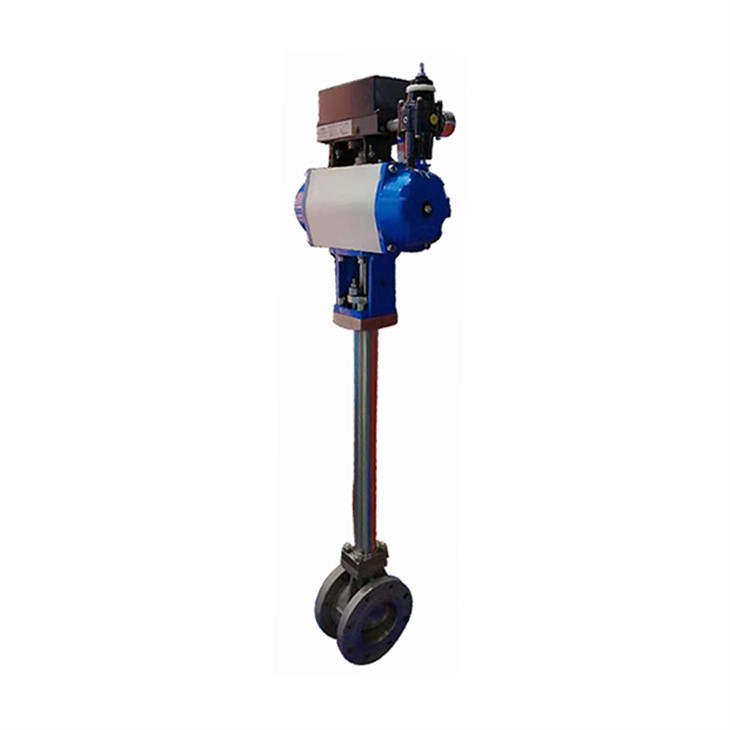 Pneumatic Extension Stem Flange Butterfly Valve
