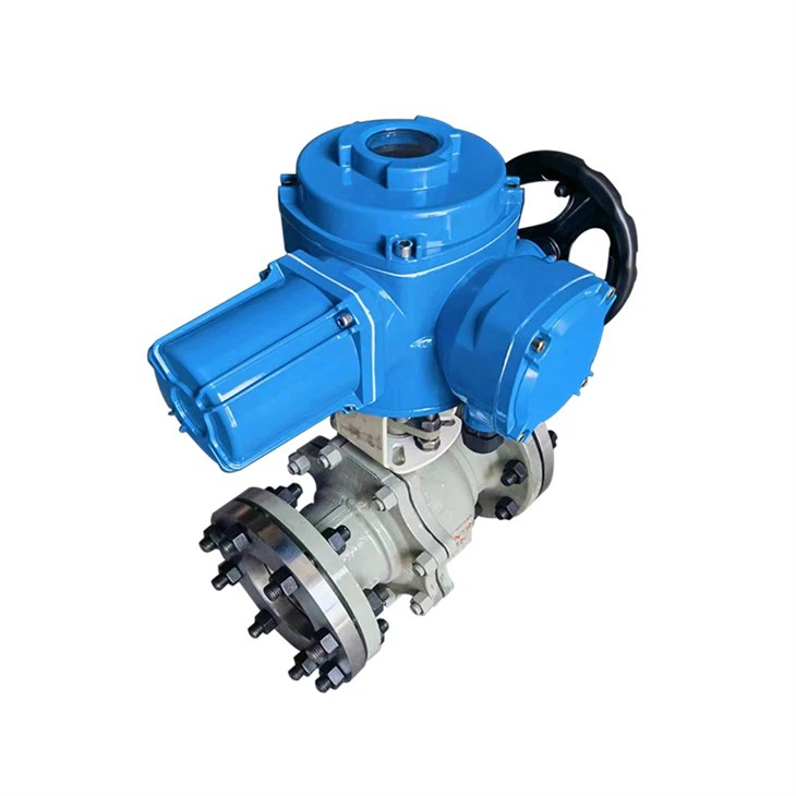 Supplier Cut Off WOG Actuator Ball Valve