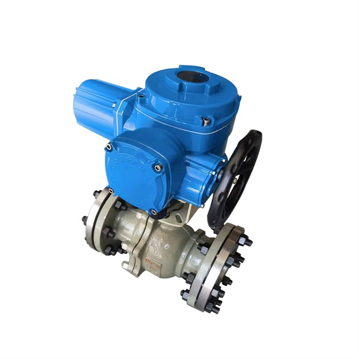 Supplier Cut Off WOG Actuator Ball Valve